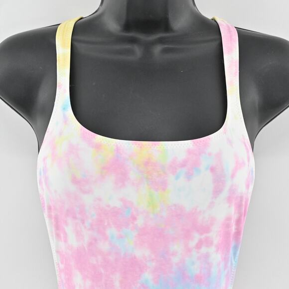 SOLID STRIPED x REDONE Swimsuit Womens Sz XS The Vince One‎ Piece Cutout Tie Dye - Picture 9 of 12